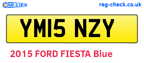 YM15NZY are the vehicle registration plates.