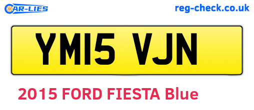 YM15VJN are the vehicle registration plates.