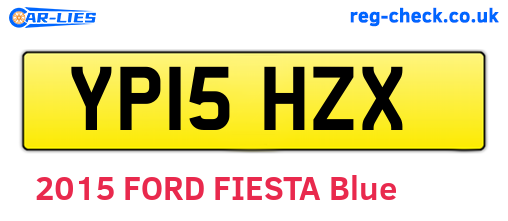 YP15HZX are the vehicle registration plates.