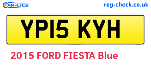 YP15KYH are the vehicle registration plates.