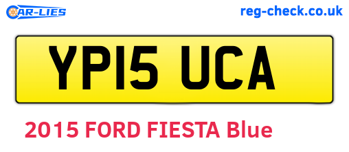 YP15UCA are the vehicle registration plates.