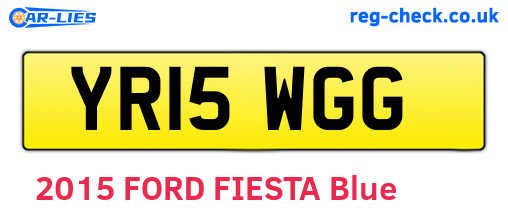YR15WGG are the vehicle registration plates.
