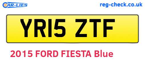 YR15ZTF are the vehicle registration plates.