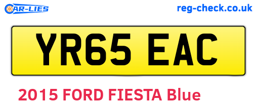 YR65EAC are the vehicle registration plates.
