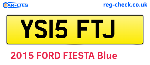 YS15FTJ are the vehicle registration plates.