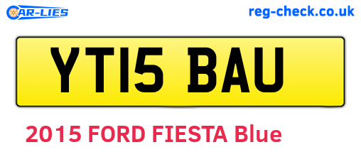 YT15BAU are the vehicle registration plates.