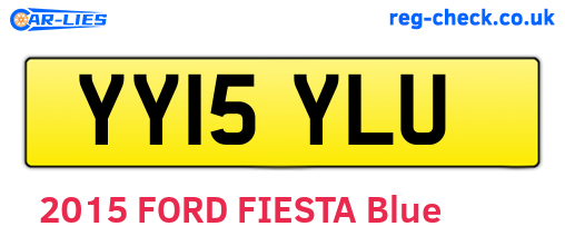 YY15YLU are the vehicle registration plates.