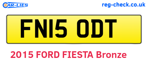 FN15ODT are the vehicle registration plates.