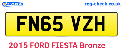 FN65VZH are the vehicle registration plates.