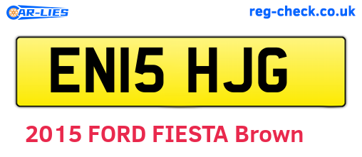 EN15HJG are the vehicle registration plates.