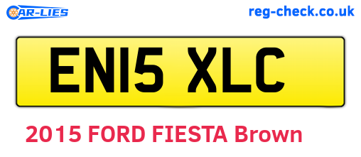 EN15XLC are the vehicle registration plates.