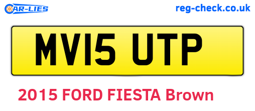 MV15UTP are the vehicle registration plates.
