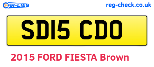 SD15CDO are the vehicle registration plates.