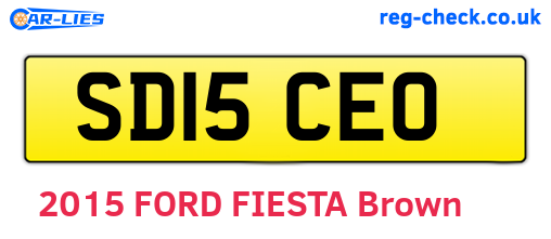 SD15CEO are the vehicle registration plates.