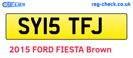 SY15TFJ are the vehicle registration plates.