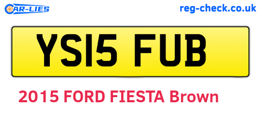 YS15FUB are the vehicle registration plates.