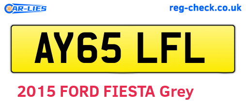 AY65LFL are the vehicle registration plates.