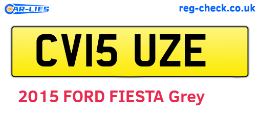 CV15UZE are the vehicle registration plates.