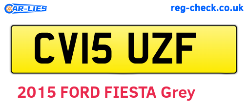 CV15UZF are the vehicle registration plates.