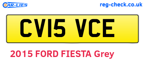 CV15VCE are the vehicle registration plates.