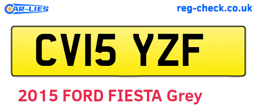 CV15YZF are the vehicle registration plates.
