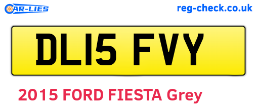 DL15FVY are the vehicle registration plates.