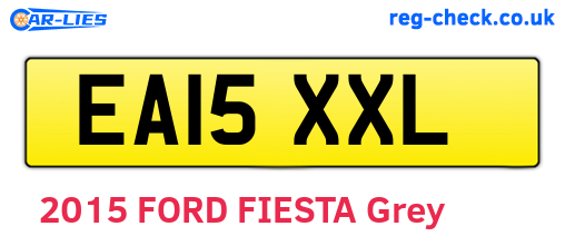 EA15XXL are the vehicle registration plates.