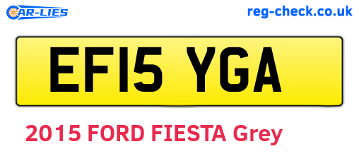 EF15YGA are the vehicle registration plates.