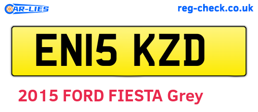 EN15KZD are the vehicle registration plates.