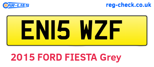 EN15WZF are the vehicle registration plates.