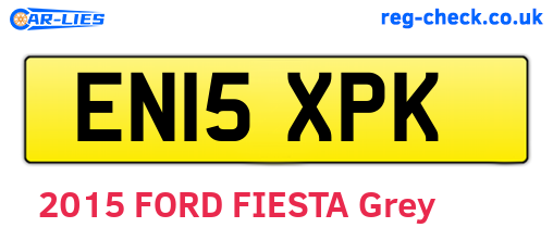EN15XPK are the vehicle registration plates.