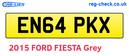 EN64PKX are the vehicle registration plates.