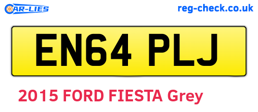 EN64PLJ are the vehicle registration plates.
