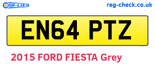 EN64PTZ are the vehicle registration plates.
