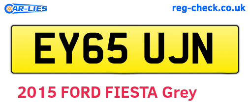 EY65UJN are the vehicle registration plates.