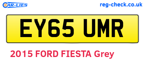 EY65UMR are the vehicle registration plates.