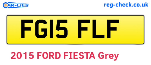 FG15FLF are the vehicle registration plates.