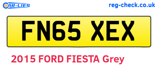 FN65XEX are the vehicle registration plates.