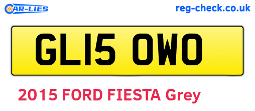 GL15OWO are the vehicle registration plates.