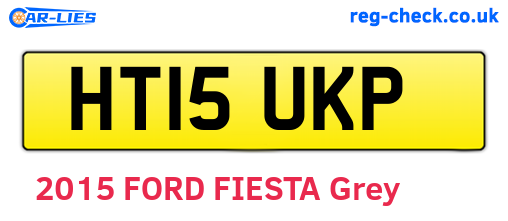 HT15UKP are the vehicle registration plates.