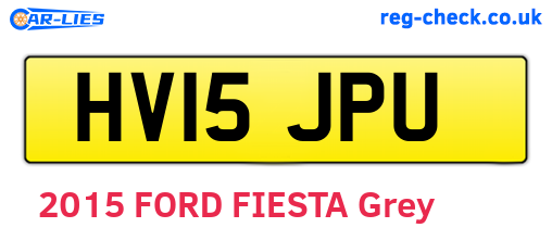 HV15JPU are the vehicle registration plates.
