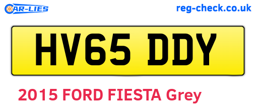 HV65DDY are the vehicle registration plates.