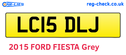 LC15DLJ are the vehicle registration plates.