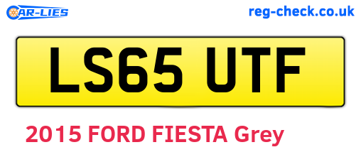 LS65UTF are the vehicle registration plates.