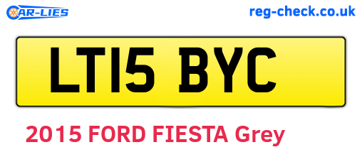 LT15BYC are the vehicle registration plates.