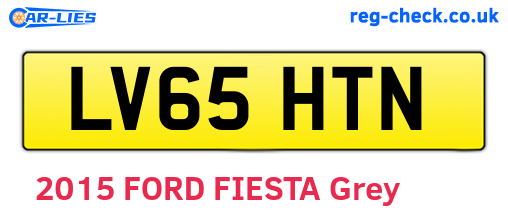 LV65HTN are the vehicle registration plates.