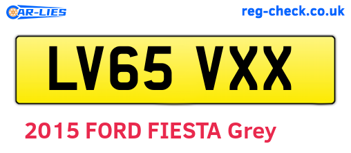 LV65VXX are the vehicle registration plates.