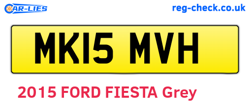 MK15MVH are the vehicle registration plates.