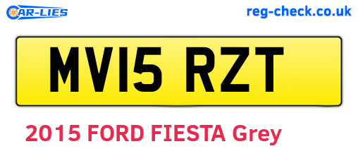 MV15RZT are the vehicle registration plates.