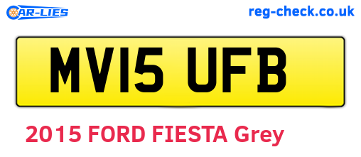 MV15UFB are the vehicle registration plates.